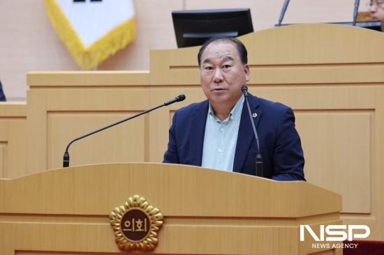 NSP통신-강정일 도의원 5분 발언 (사진 = 전남도의회)