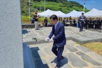 [NSP PHOTO]여수시, 제75주년 이야포·두룩여 미군폭격사건 추모제 개최