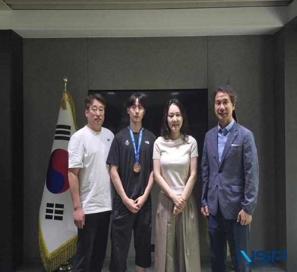 [NSP PHOTO]대구과학대 배드민턴 선수단 박시현 선수, 제32회 2025 하계 세계대학경기대회 동메달 쾌거