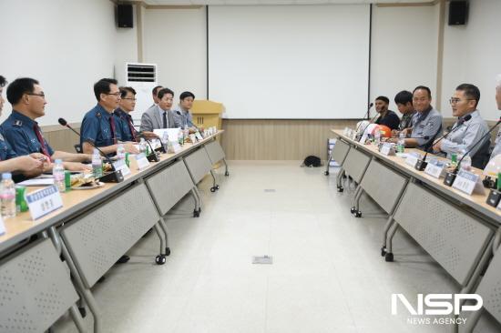 NSP통신-모상묘 청장 영암 대불산단 내 사업장을 방문해 고용주 및 외국인 근로자와 인권보호 위한 현장 간담회 (사진 = 전남경찰청)