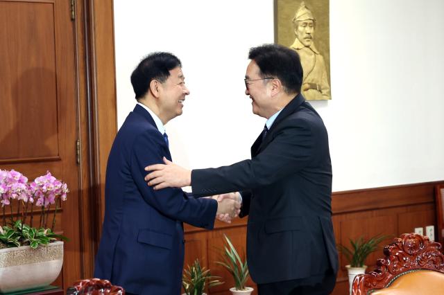 [NSP PHOTO]우원식 국회의장, 구윤철 경제부총리·조현 외교부장관 접견