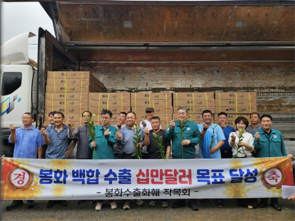 [NSP PHOTO]봉화 수출화훼작목회, 일본에 백합 수출 본격 시작