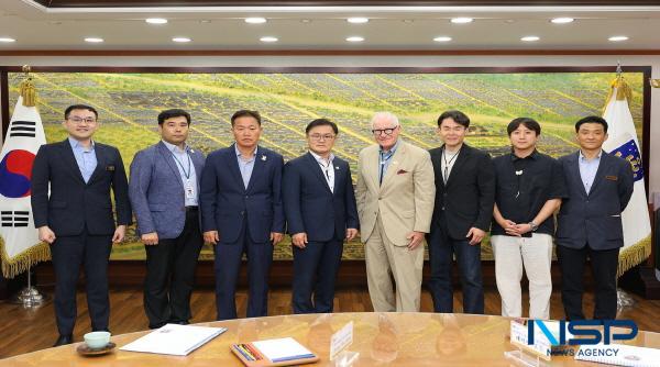 [NSP PHOTO]경주시, 데이빗 로든 홍보대사 초청 간담회...미래차 협력 논의