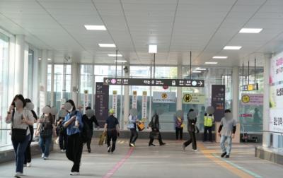 [NSP PHOTO]별내선 8호선 연장 구간 개통 1주년 약 30 이용 증가