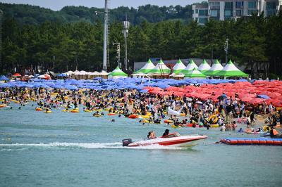 [NSP NEWS Image]속초시 속초해수욕장 입장객 50만명 돌파