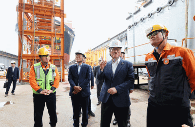 [NSP PHOTO]우원식 국회의장 한화오션 거제조선소거제시청 방문