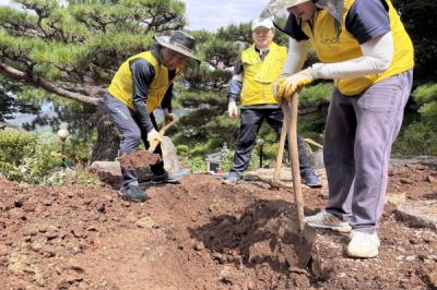 [NSP PHOTO]한국산업단지공단 경남 산청 찾아 수해 복구 봉사 활동 펼쳐