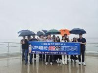 [NSP PHOTO]포항시, 송도해수욕장서 태풍·폭염 대비 캠페인 전개...시민 대처법 적극 홍보