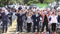 [NSP PHOTO]경주시, 봉황대 일원서 광복 80주년 기념행사 개최
