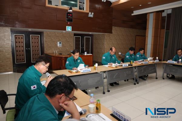 NSP통신-상주시는 지난 12일 시청 대회의실에서 을지연습 준비상황 및 충무계획 검토보고회를 개최했다. (사진 = 상주시)