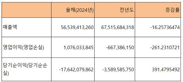 NSP통신-2분기 실적 (표 = 전자공시)