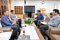 [NSP PHOTO]김진열 군위군수·강대식 국민의힘 국회의원, 군위 현안 해결 위한 예산정책 긴급협의