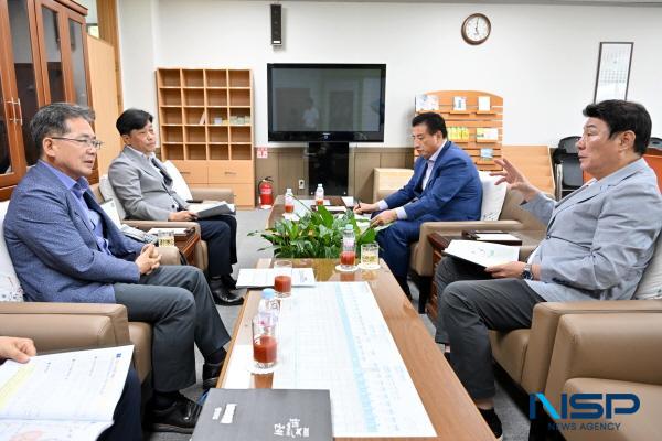 [NSP PHOTO]김진열 군위군수·강대식 국민의힘 국회의원, 군위 현안 해결 위한 예산정책 긴급협의