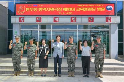 [NSP PHOTO]김인환 병무청 병역자원국장 해병대 입영판정검사 운영 실태 점검 및 현장 소통