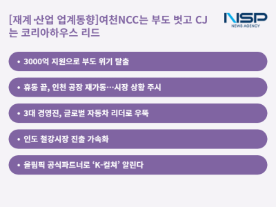 [NSP PHOTO]재계산업 업계동향여천NCC는 부도 벗고 CJ는 코리아하우스 리드