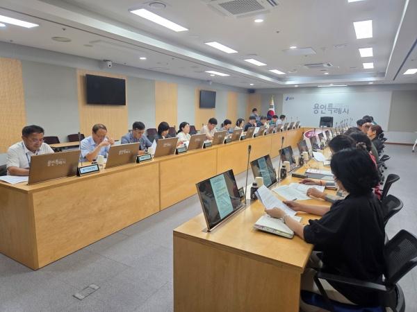 NSP통신-용인특례시가 18일 시청 영상회의실에서 진행한 2025년 경기도 시군종합평가 대응계획 보고회 모습. (사진 = 용인특례시)