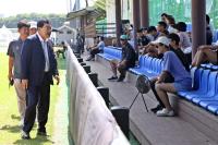 [NSP PHOTO]주낙영 경주시장, 2025 화랑대기 전국 유소년 축구대회 현장 점검