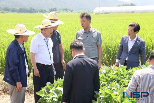 NSP통신-경주시는 지난 18일 혁신농업타운 시범모델로 추진 중인 안강읍 육통리 대청영농조합법인을 방문해 현장 점검과 간담회를 진행했다. (사진 = 경주시)