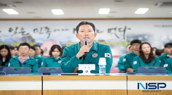NSP통신-구미시는 지난 21일 시청 민방위대피소에서 2025년 을지연습 강평보고회 및 안보강연회를 개최했다. (사진 = 구미시)