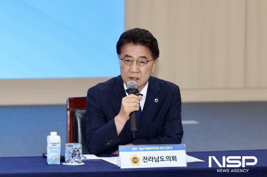 NSP통신-김태균 의장 축사 (사진 = 전남도의회)