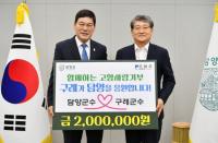 [NSP PHOTO]김순호 구례군수-정철원 담양군수, 고향사랑기부금 상호 기부