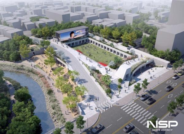 NSP통신-남문터광장은 콘텐츠 기업과 시민이 함께 활용할 수 있는 공간으로 탈바꿈한다.-남문터광장 조감도 (사진 = 순천시)