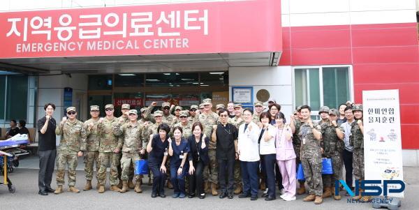 NSP통신-대구가톨릭대학교병원은 지난 21일 주한 미8군 의무부대, 대구국군병원 등이 참여한 가운데 약 2시간 동안 2025 한미연합훈련을 성공적으로 진행했다. (사진 = 대구가톨릭대학교병원)