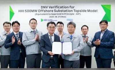 [NSP PHOTO]HD현대중공업, 글로벌 수주 상향…500MW급 해상변전소 국제 설계 검증서 획득