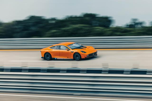 [NSP PHOTO]메르세데스 벤츠, AMG GT XX 5479km 주행 전기차 신기록