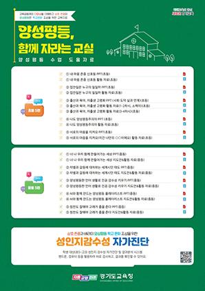 NSP통신-양성평등, 함께 자라는 교실 수업 도움 자료. (이미지 = 경기도교육청)
