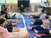 [NSP PHOTO]광양 중마노인복지관, 광양보건대와 근골격계 기능 증진 프로그램 눈길