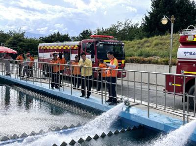 [NSP PHOTO]김용래 강원도의원 강릉 가뭄 급수 현장 방문