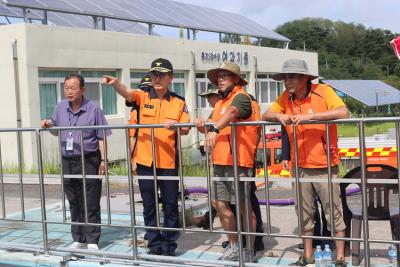 [NSP PHOTO]김승룡 강원소방본부장 강릉 가뭄 현장 방문해 급수 지원 점검