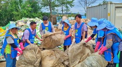 [NSP PHOTO]삼도농협 영농폐기물 수거 사업 앞장