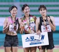 [NSP PHOTO]안동시청육상경기단, 실업단 대항 육상대회 여자부 종합 1위