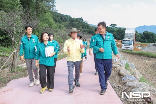 NSP통신-도선 천년동백정원 조성사업장 방문