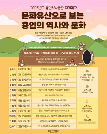 NSP통신-문화유산으로 보는 용인의 역사와 문화 포스터. (이미지 = 용인특례시)