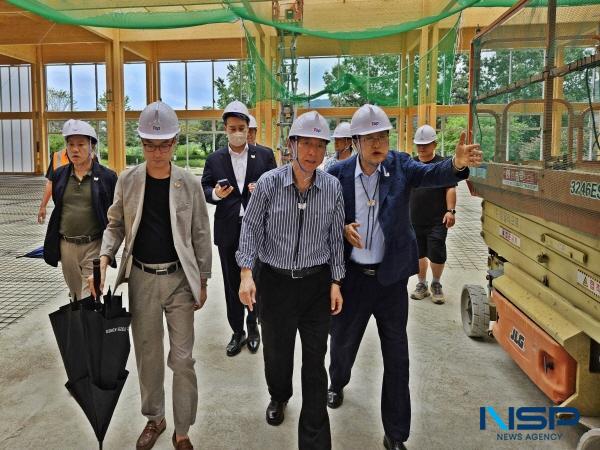 NSP통신-경주시는 김석기 국회 외교통일위원장과 주낙영 시장이 김상철 APEC 준비지원단장과 함께 주말을 반납하고 정상회의 주요 시설 현장을 점검했다. (사진 = 경주시)