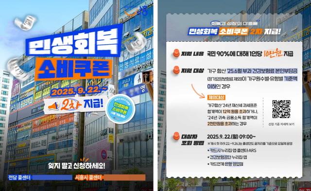NSP통신-2차 민생회복 소비 쿠폰 안내 포스터. (이미지 = 시흥시)