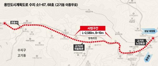NSP통신-올해 11월 준공 예정인 수지구 고기리 이종무로. (사진 = 용인특례시)