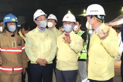 [NSP NEWS Image]광양시, 광양항 동측배후단지 물류창고 화재 대응 총력