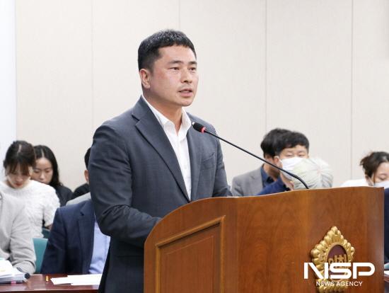 NSP통신-임형석 전남도의원 전남도의회 기획행정위원회 조례안 심사에서 전라남도 인재육성 및 지원 조례 전부개정조례안 제안 설명 (사진 = 전남도의회)