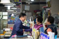 [NSP PHOTO]정기명 여수시장, 추석 앞두고 전통시장 찾아 소상공인 격려