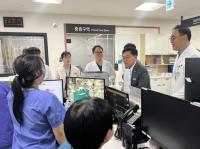 [NSP PHOTO]진교훈 강서구청장, 추석 연휴 응급의료 대응 상황 살펴…현장 방문