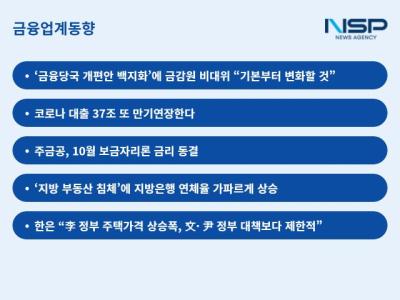 [NSP PHOTO]금융업계동향금융당국 분리 백지화안심하긴 이르다
