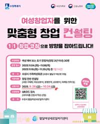 [NSP PHOTO]수원시 팔달여성새로일하기센터, 창업컨설팅 참여자 모집