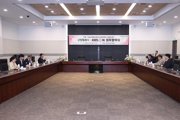 NSP통신-드론·도심항공모빌리티(UAM) 콘텐츠 업무협약 (사진 = 고양시)