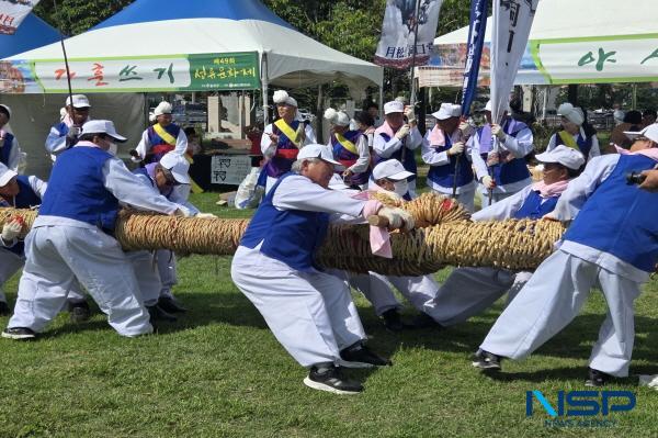 NSP통신-울진군에서 지난 26일부터 28일까지 제49회 성류문화제가 성황리에 열렸다. 월송큰줄당기기 모습 (사진 = 울진군)