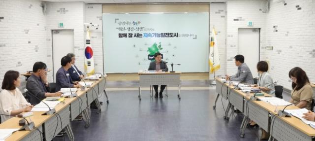 NSP통신-지난해 8월 박승원 광명시장이 2025년도 주요업무계획 보고회를 주재하고 있는 모습. (사진 = 광명시)