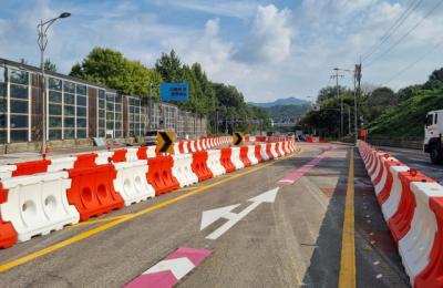 [NSP PHOTO]광명시 신안산선 사고 구간 임시도로 개통